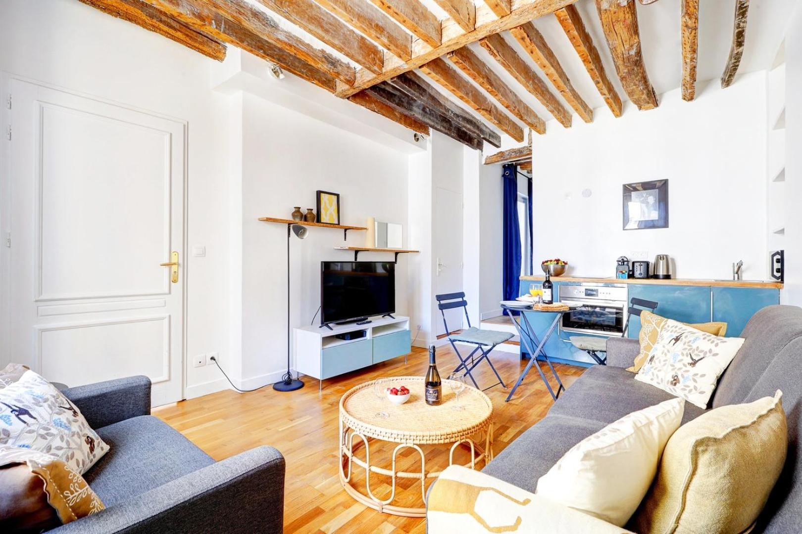 Bluestay 283 - Superbe Appartement Dans Le Marais Parijs Buitenkant foto